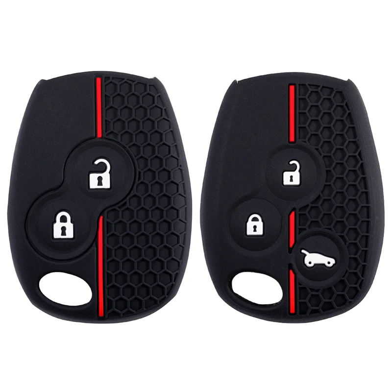 Silikon-Schlüsselhülle, Schlüsseletui für Renault Clio 3 Logan 2 Dacia Duster Sandero Stepway Lada Largus für Nissan Almera Terrano