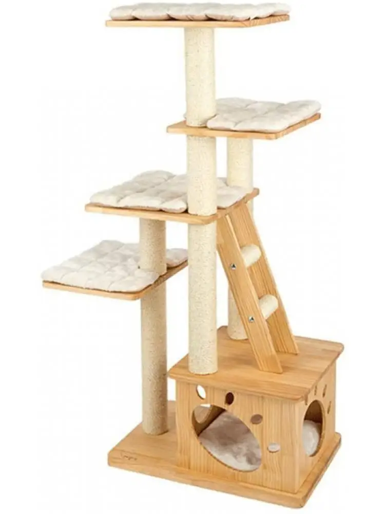 Solid Wood Cat Climbing Frame, Big Toy, New