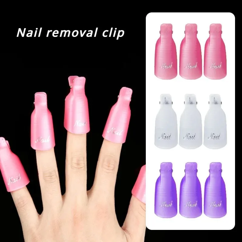 New 10pcs/bag Nail Acrylic Removal Clip for Remove UV LED Gel Polish Manicure Tools Nail Supplies Nail Tool Accessories Clips