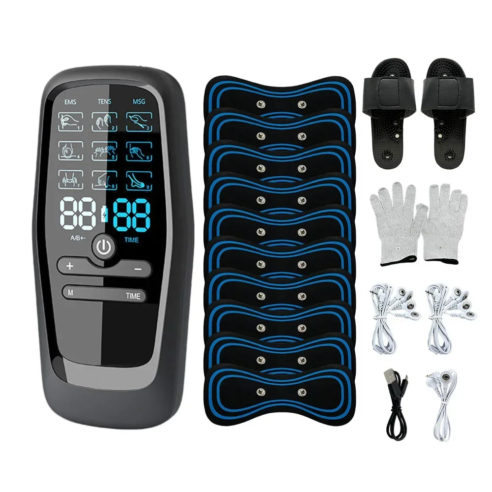 

EMS Eletric Professional Muscle Stimulation Physiotherapy Tens Unit Machine Pulse Impulse Mini Full Body Massager Rechargeable