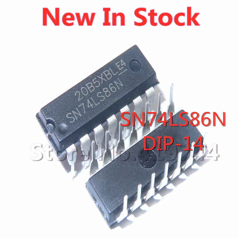 5ชิ้น/ล็อต SN74LS86N HD74LS86P 74LS86 SN74LS86AN DIP-14สี่ XOR Gate Logic ชิปสต็อกใหม่ IC