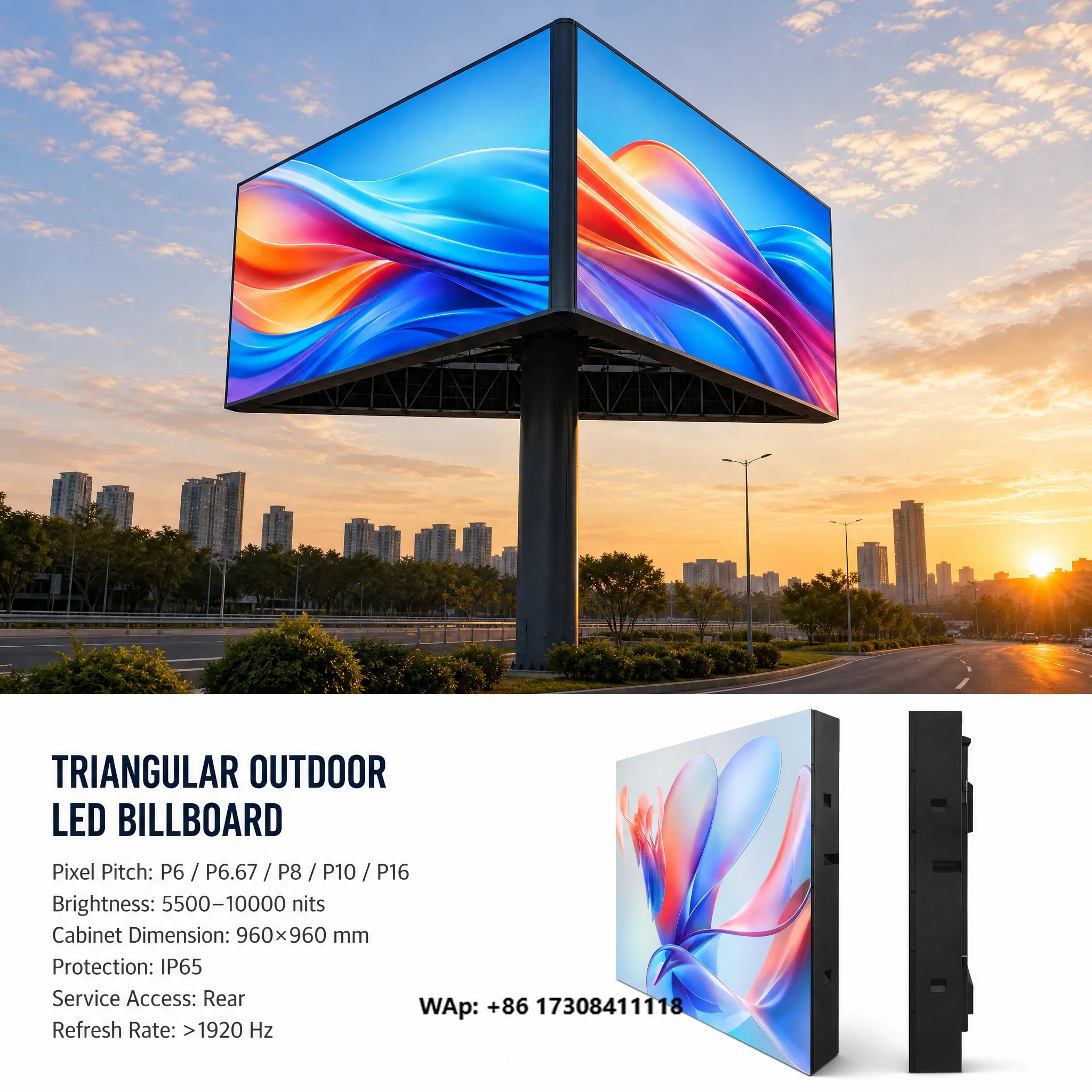 Low Price P4 P4.81 Outdoor Commercial Advertising Diguital SIgnage LED Video Wall Display Ultra-Bright Ads Screen for Business