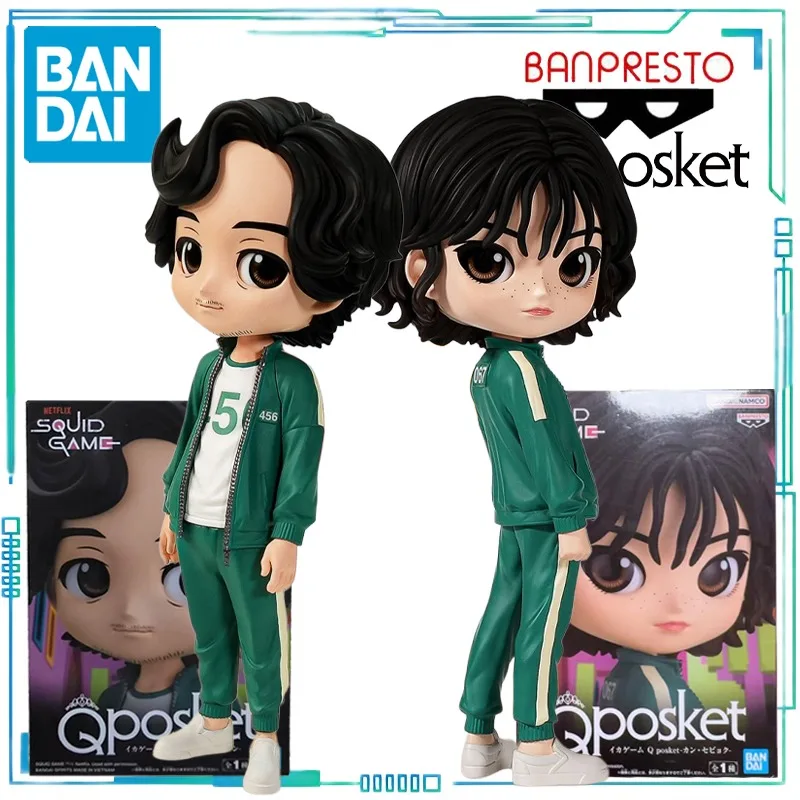 

BANPRESTO Подлинная серия Q Posket SQUID GAME Модель игрушки Cheng Qixun, Jiang Xiao Q-версия Гуманоид, Все века, Пейзажная модель игрушки