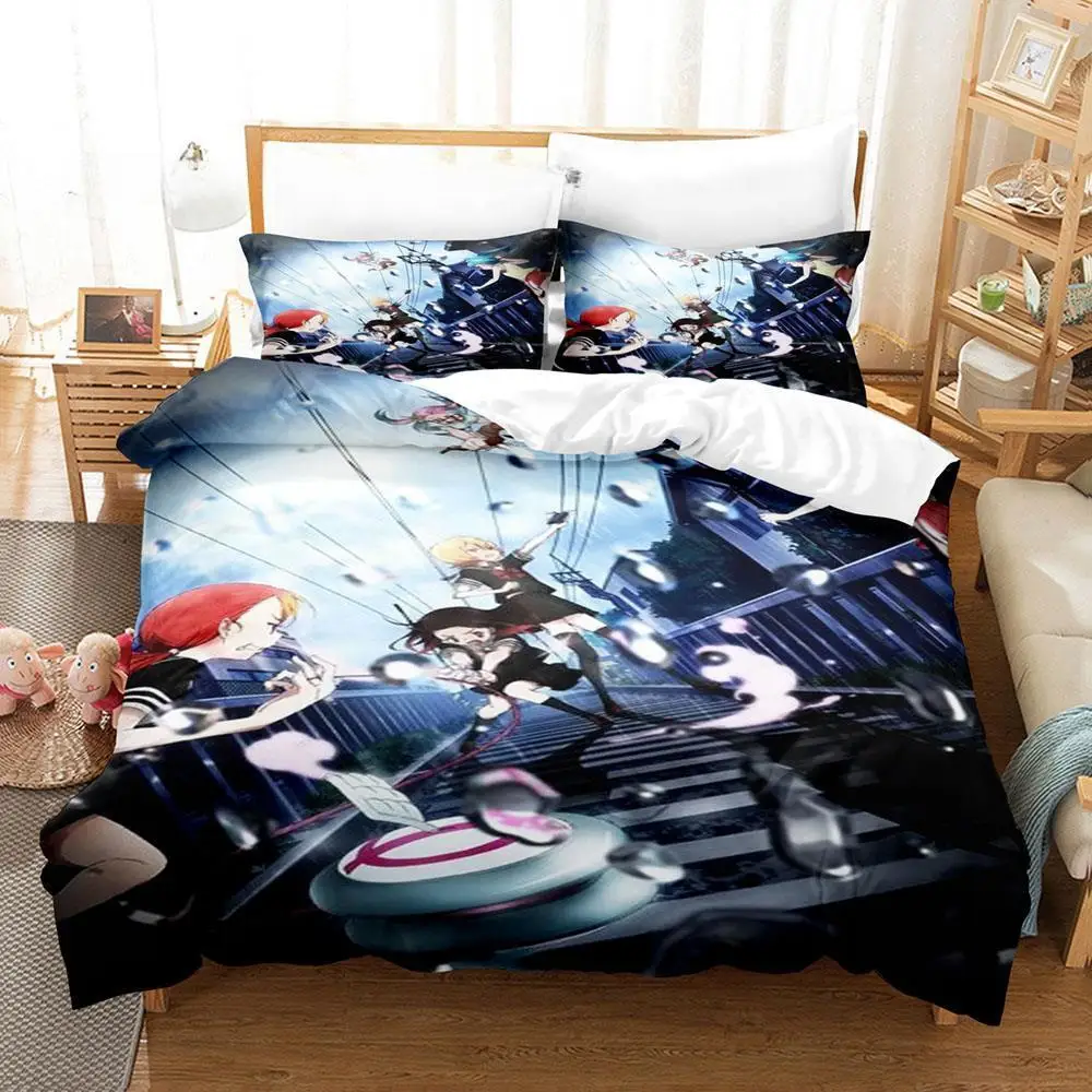 New 3d Print Anime Magical Girl Site Duvet Cover Bedding Set Polyester Pillowcases Quilt Cover Home Decor Gift Twin King Queen