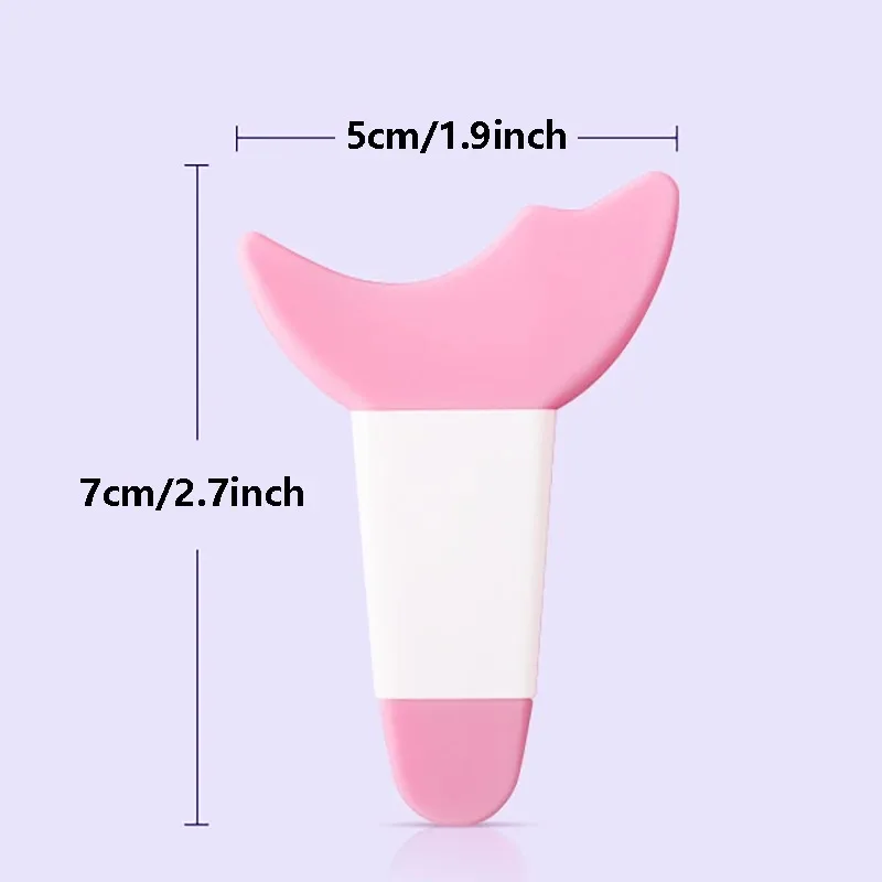 1/5Pack Eye Makeup Aids Crescent Shape Soft Silicone Baffle, Mascara Baffle Repeatable Makeup Template