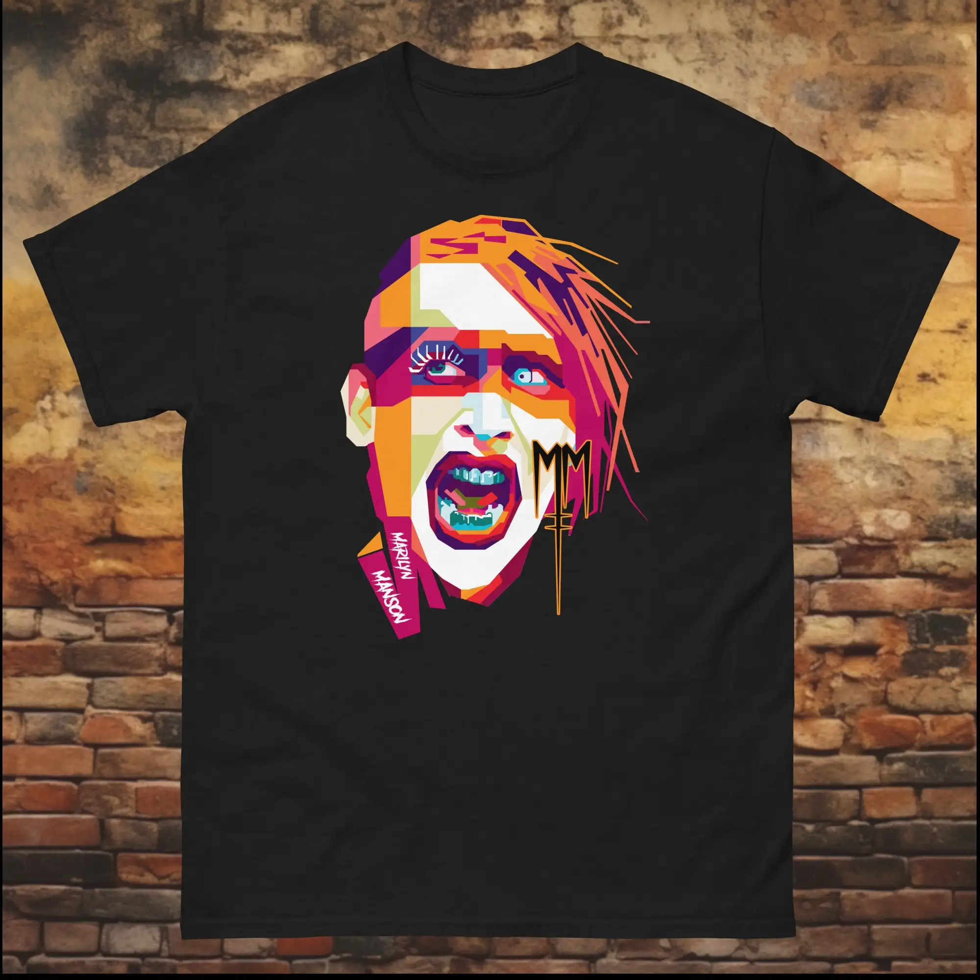 Marilyn Manson Tee Iconic Rock Star T Shirts Gothic Shock