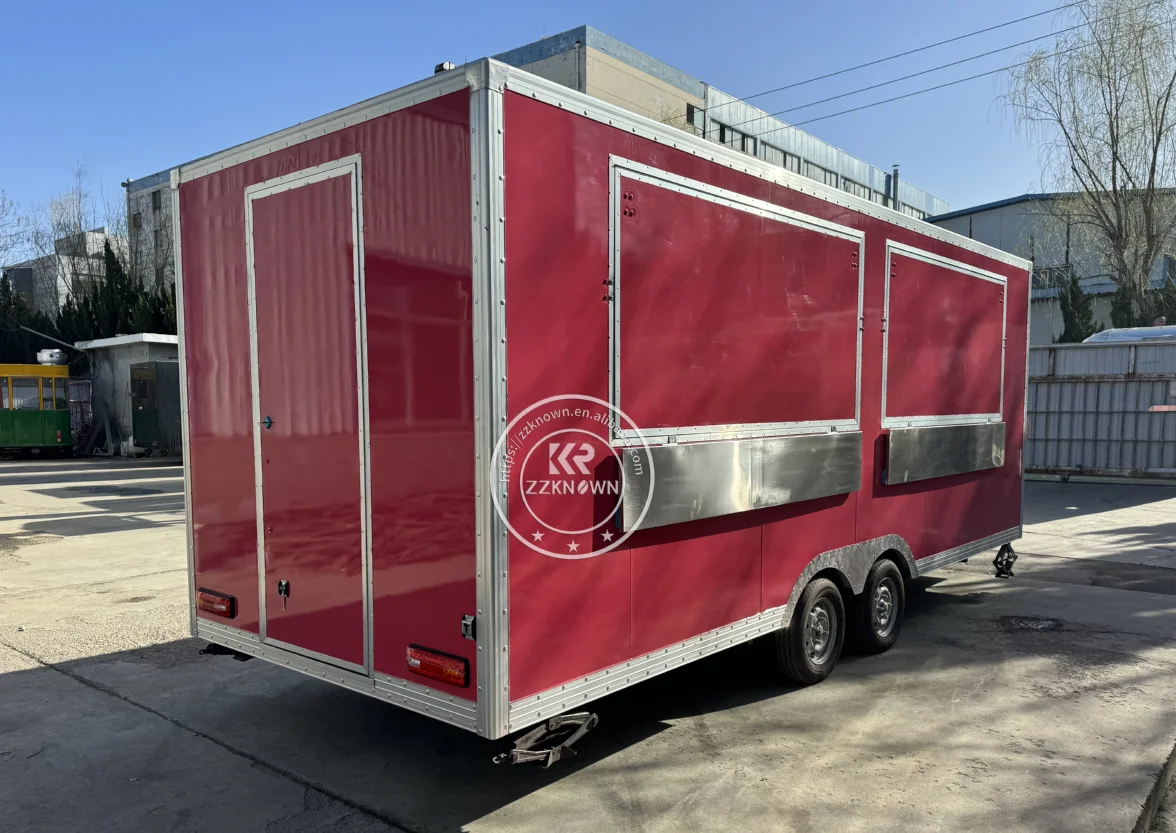 カスタマイズされたモバイルフードトレーラー、アイスクリームコーヒーカート、フルキッチン機器、コンセッションフードトラック、スナックアイスクリームキオスク