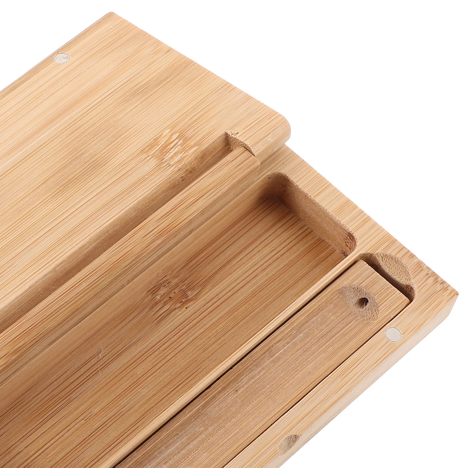 1セットのお香立て、竹製アロマ炉、簡単に開けられる蓋、芸術的な卓上香炉、竹製アロマ炉ボックス