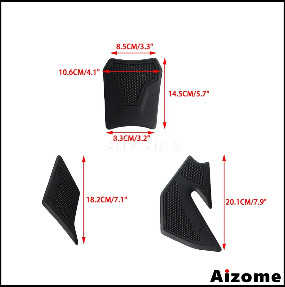 For Yamaha Tenere 700 2025 Motorcycle Fuel Tank Pad Rubber Non-slip Waterproof Sticker Anti-scratch Tank Protector  Traction Pad