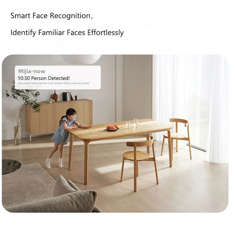 كاميرا Xiaomi الذكية 3 PTZ Edition 5MP 3K Color Night Vision AI كشف الوجه البشري اتجاهين الصوت ثنائي النطاق WiFi CN الإصدار