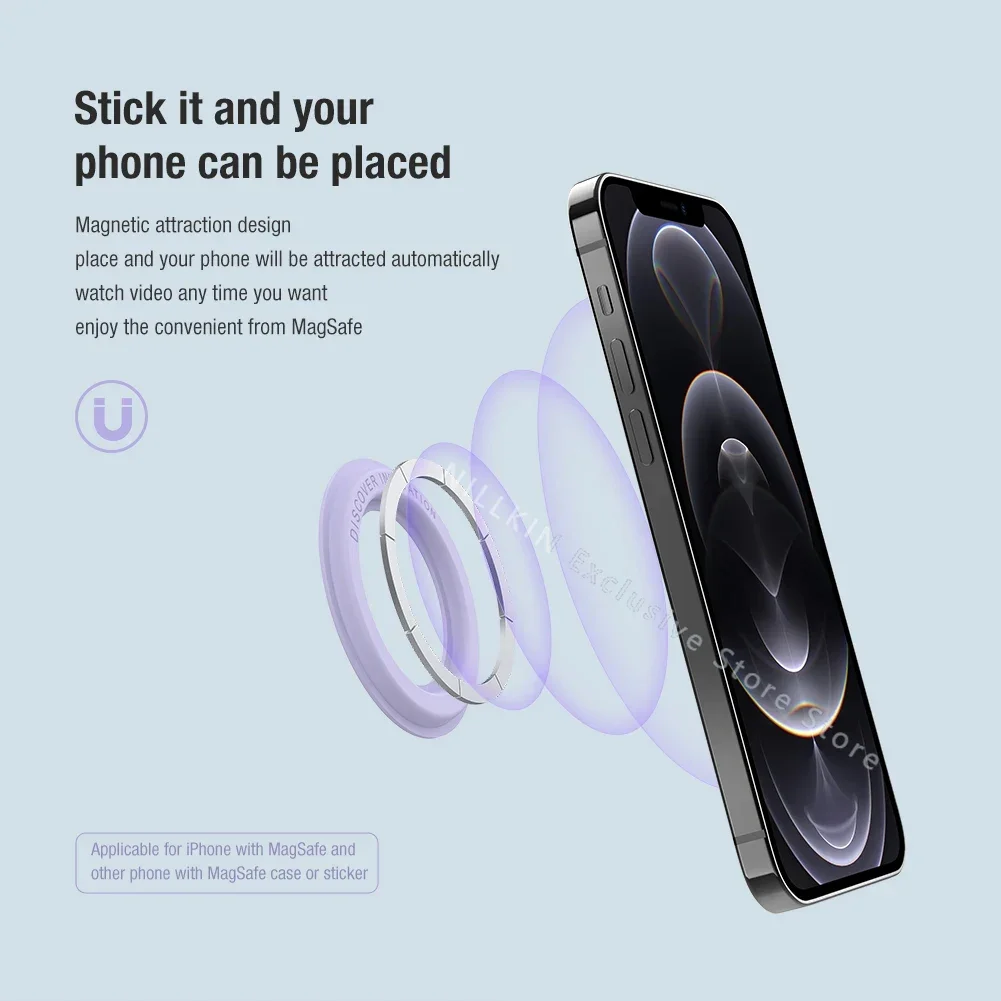 

Магнитный держатель NILLKIN для iPhone 13 Pro Max, сильная магнитная наклейка для iPhone 12 Pro Max, подставка для телефона, используемая для установки на стены
