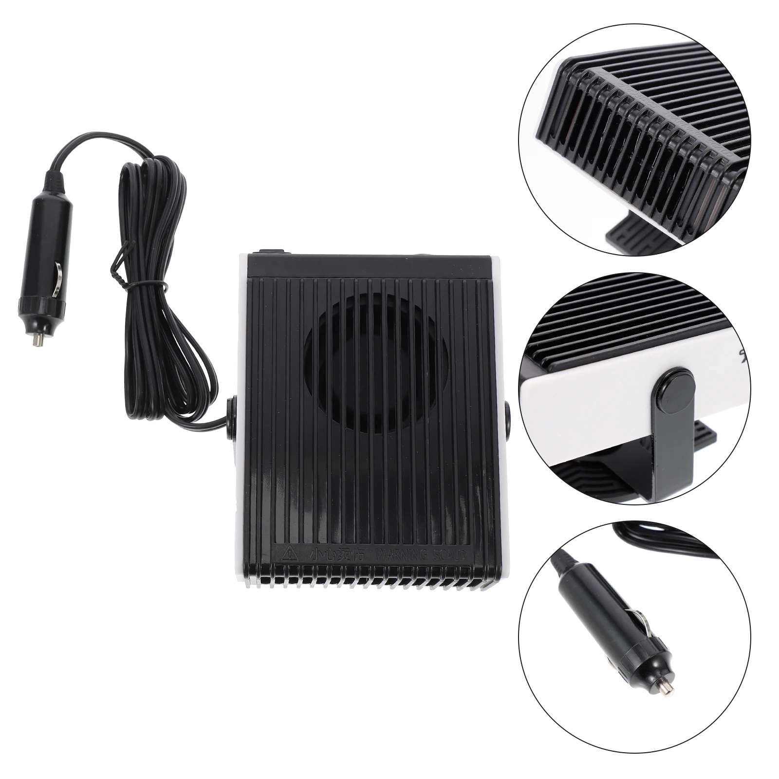 

12V Portable Car Heater Defroster Warmer Auto Snow Defogger Fan Dual Hot Cold Fast Heating Plug Play Low Noise Safe Reliable