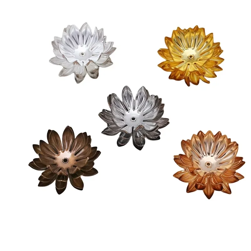 BoYuTe (20 Pieces/Lot) 30mm Metal Brass Four-Layer Chrysanthemum Flower Materials Handmade Diy Jewelry Findings Components