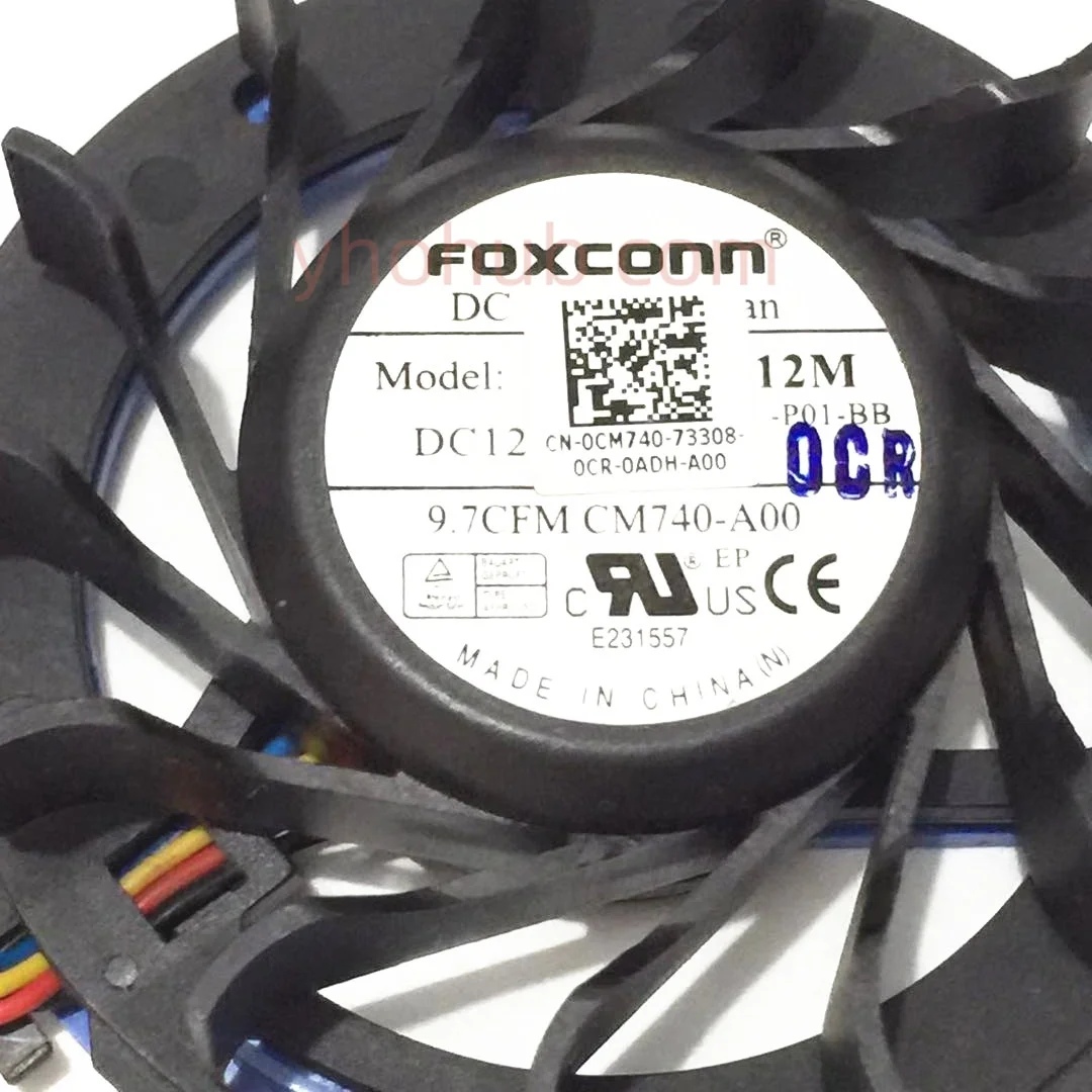 FORCECON PVB060E12M M740-A00 DC 12V 0.23A 4-Wire Server Cooling Fan