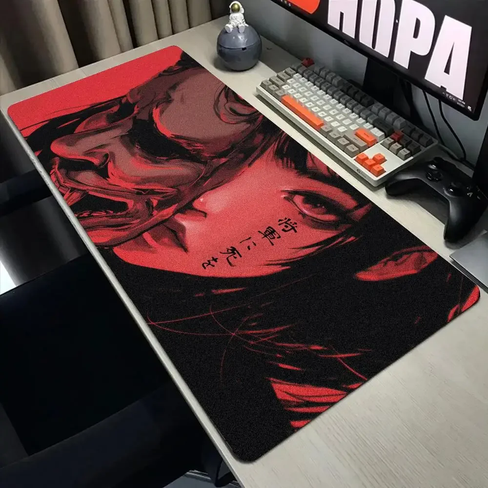 

Маска аниме девушка коврик для мыши большой компьютерный офисный игровой настольный коврик XXL резиновый противоскользящий игровой коврик для клавиатуры коврики для мыши длинные настольные коврики