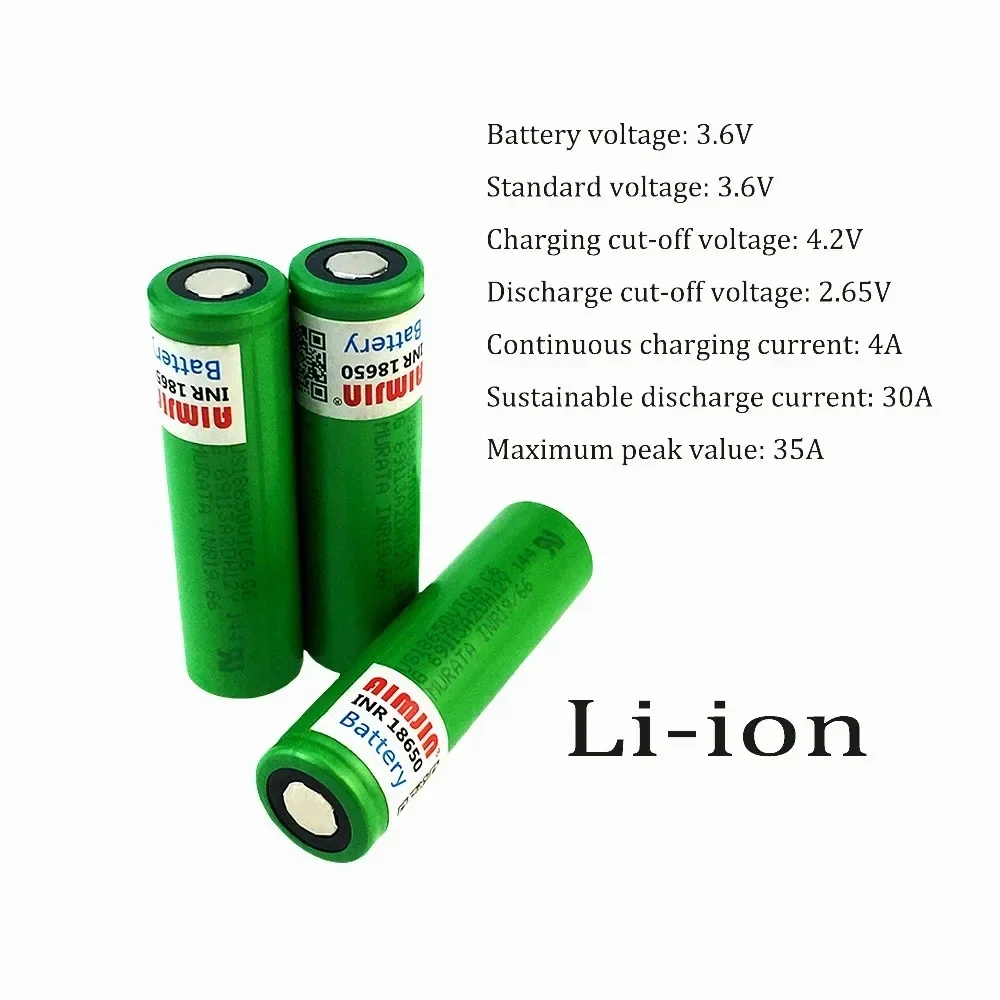 Battery 18650 VTC6 High Current 3000mAh 30A 3.7V for SOFIRN SC33 Flashlight