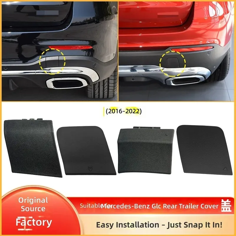 for Mercedes Benz GLC Class W253 Rear Bumper Trailer Tow Hook Cover 25388507000 Traction Hole Cap Plug Accessory