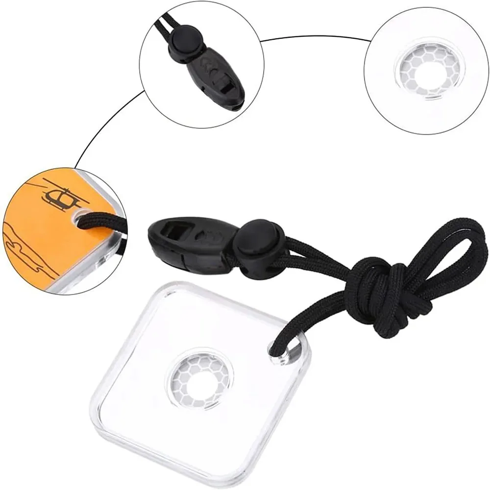 Survival Signal Mirror Sunlight Reflector for Hiking Camping Emergencies First Aid image 5