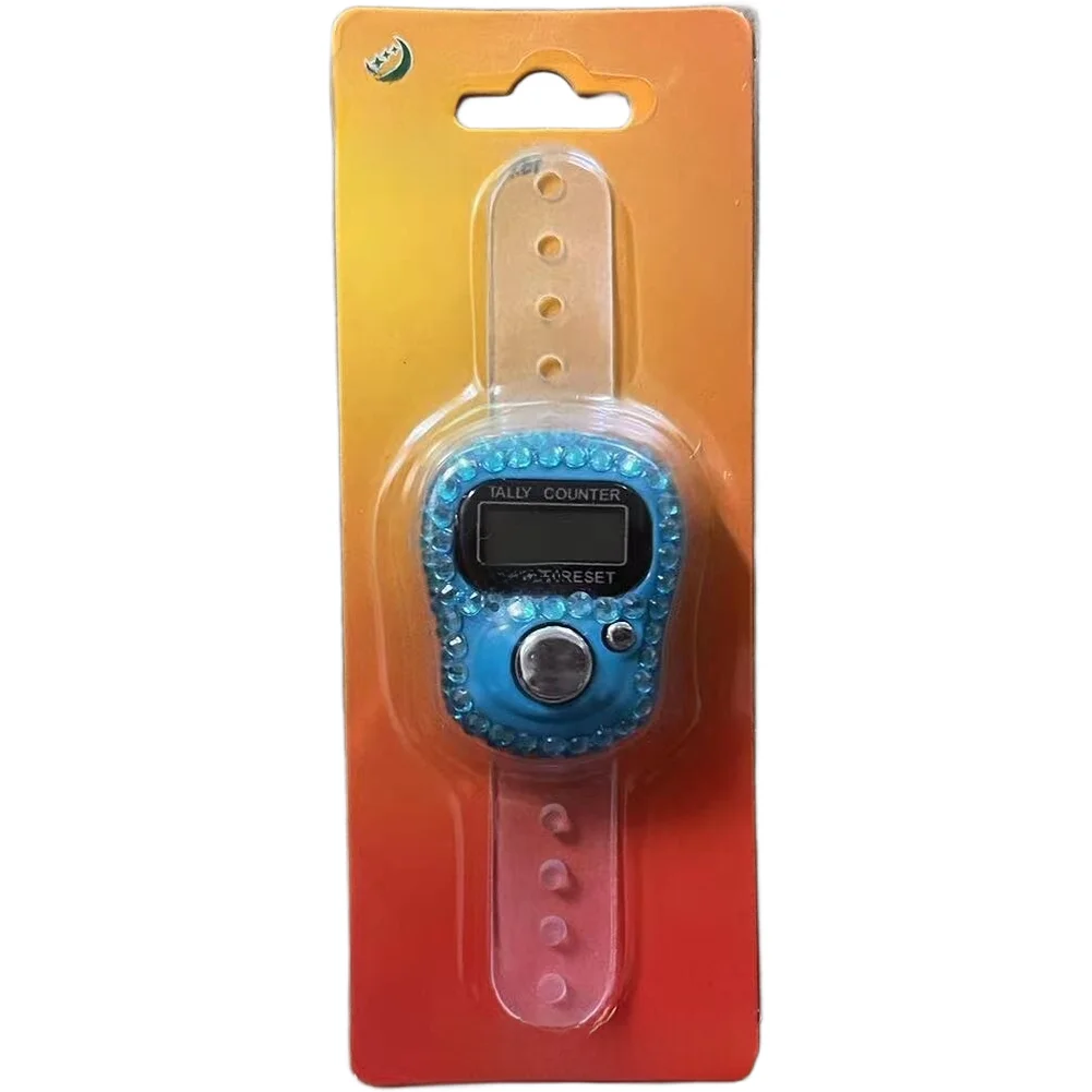 

Miniature Digital Counter on Adjustable Ring with Rhinestone Detail for Counting Applications Reaching 0 to 9999 Range