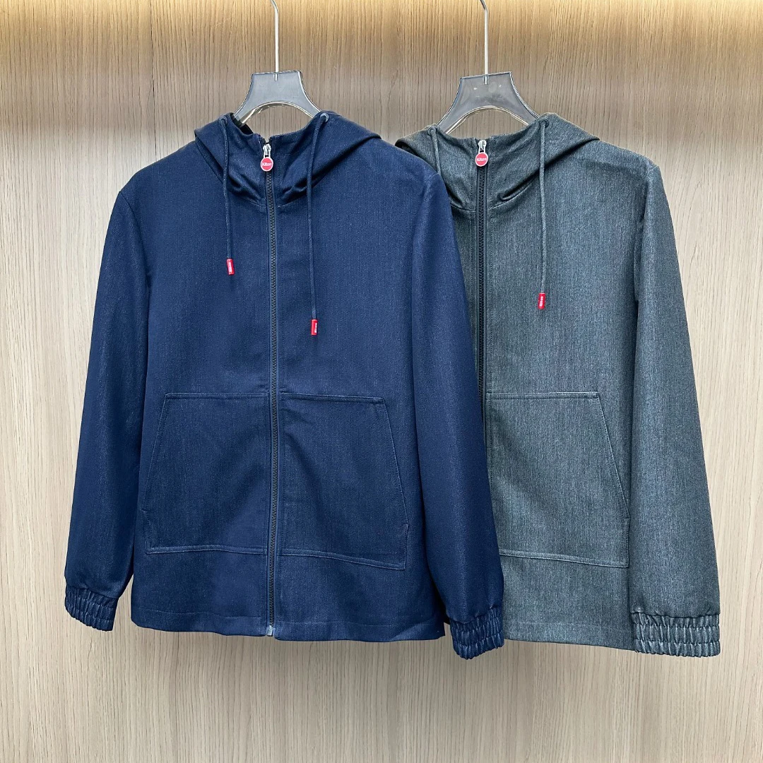 سترة Kiton للخريف والشتاء جديدة متعددة الاستخدامات كاجوال بغطاء للرأس بسحاب #1