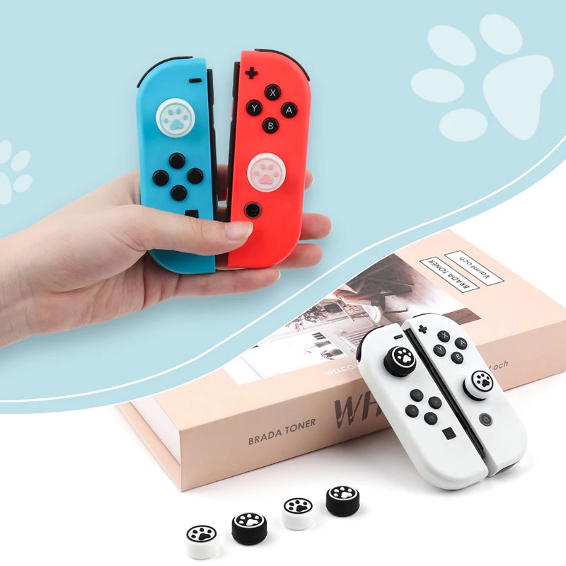 Gamepad Cat paw, Thumb Stick, cubierta Extra alta para Nintendo Switch, NS Lite, oled, Joy-con