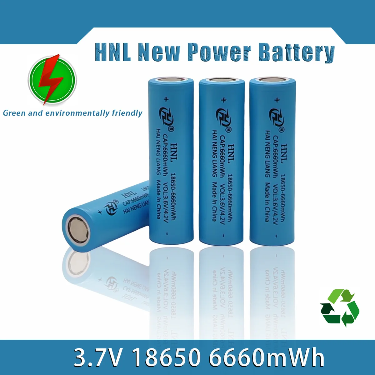 

HNL New Power Battery 18650 3.7V 6660mWh Lithium Rechargeable Battery Suitable for GTL Evrefire Flashlight Battery Electric