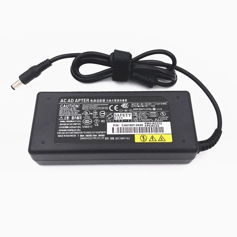 19V 4.22A 80W Laptop Charger Power For Fujitsu Lifebook Adapter ADP-80N AH531 AH550 B6220  AH532 AH530 AH522