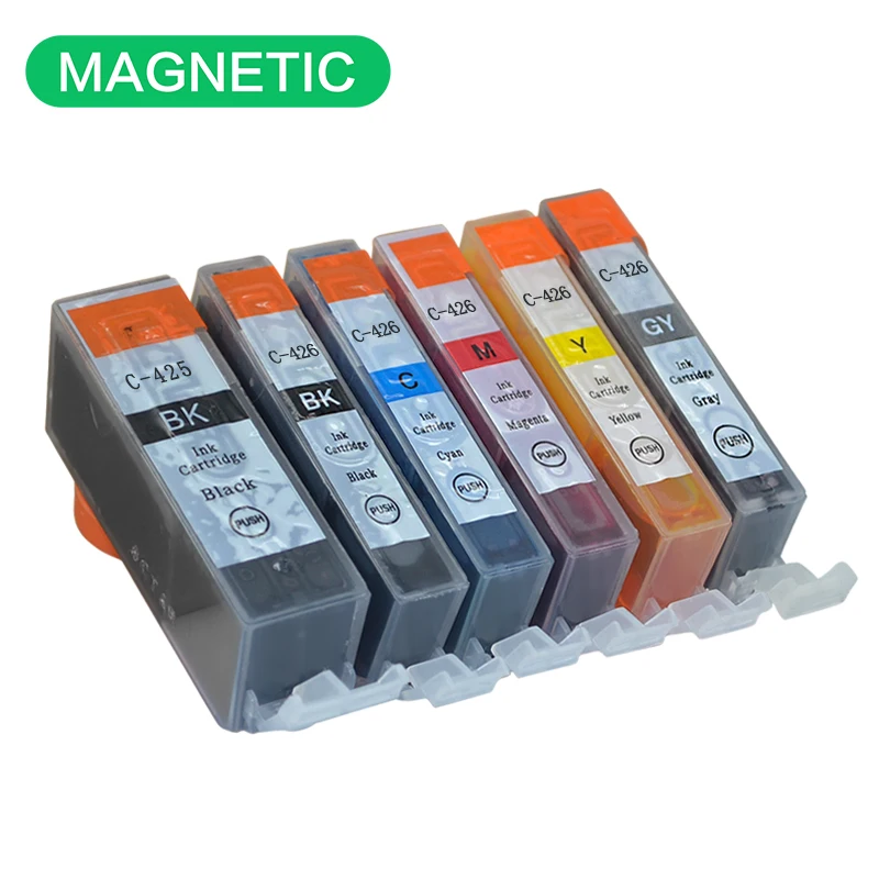 NEW 6pcs Compatible ink cartridge For canon PGI425 CLI426 PIXMA IP4840/IP4940 IX6540 MG5140/MG5240/MG5340 printer inkjet mg5340