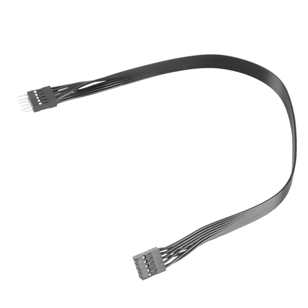 2 szt. Kabel rozszerzenie męskie i żeńskie do płyty głównej HD Audio 9Pin do DIY czarny 30CM