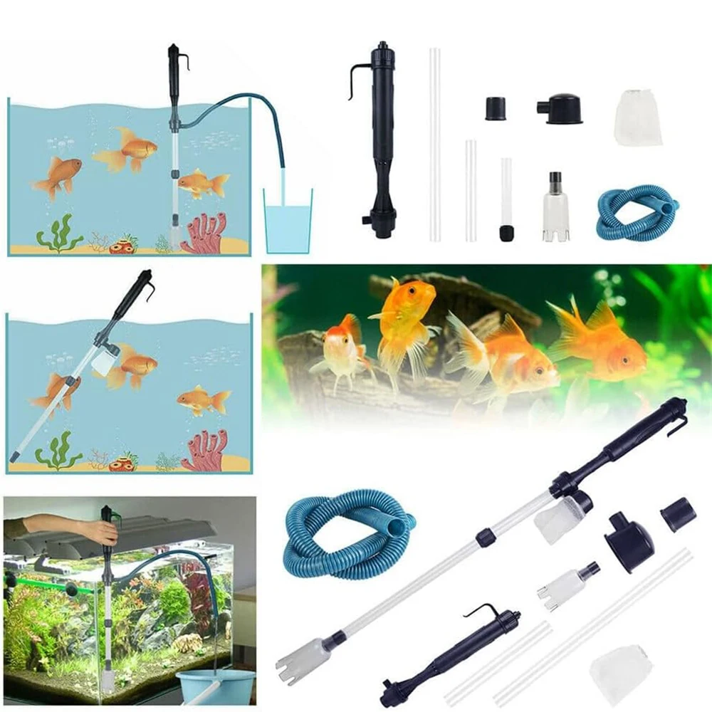 AliExpress NONE Aquarium Electric Cleaning Vacuum Water Filter Siphon Vacuum Cleaner Fish Tank Water Changer Gravel Cleaner Pump Water Filters