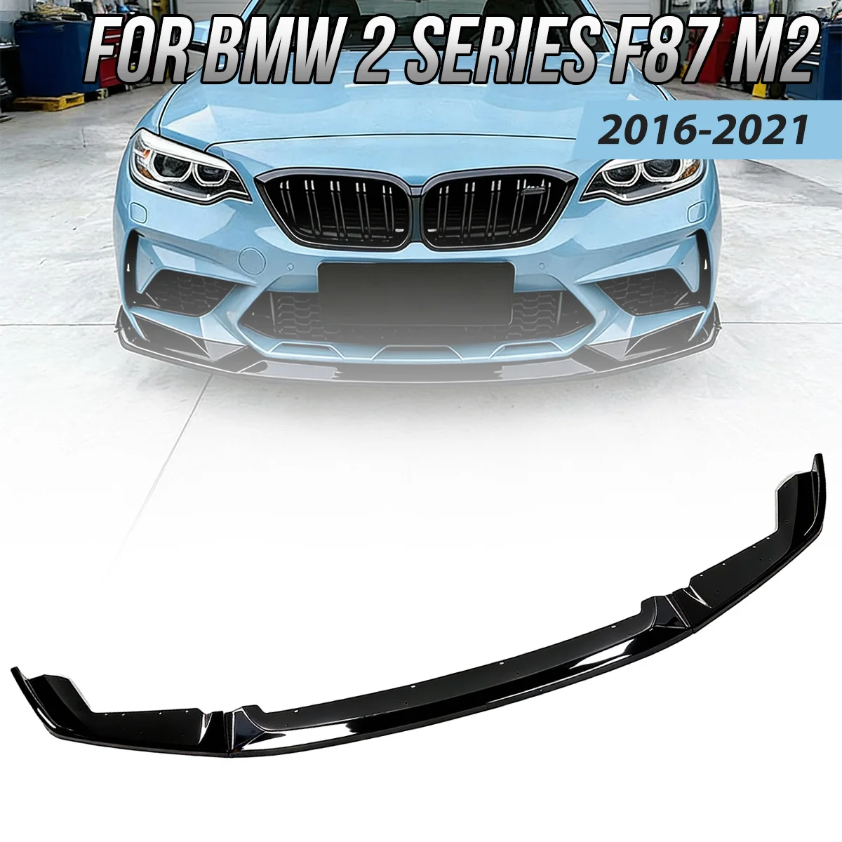 Image of Frontspoilerlippe für BMW 2er M2 CS F87 2016-2021 – Stoßstangensplitter, Bodykit, Diffusor und Schutz
