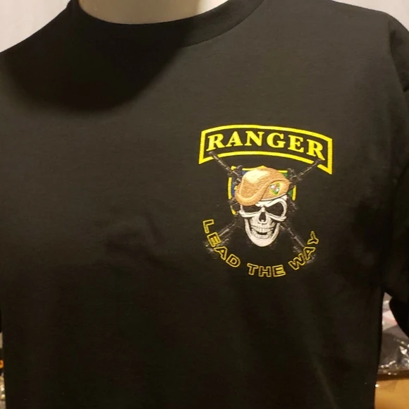 US Army Rangers Lead The Way T Shirt. New 100% Cotton Short Sleeve O-Neck T-shirt Casual Clothing Mens Top