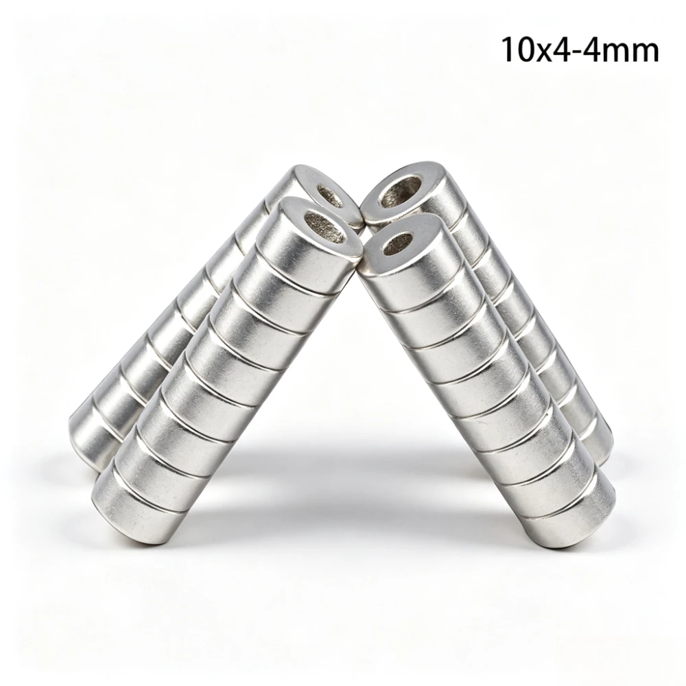 10x4-4 Stong Permanent NdFeB Strong Magnets 10x4 mm Hole 4 mm Round Countersunk Neodymium Magnetic Magnet 10*4-4 10*4
