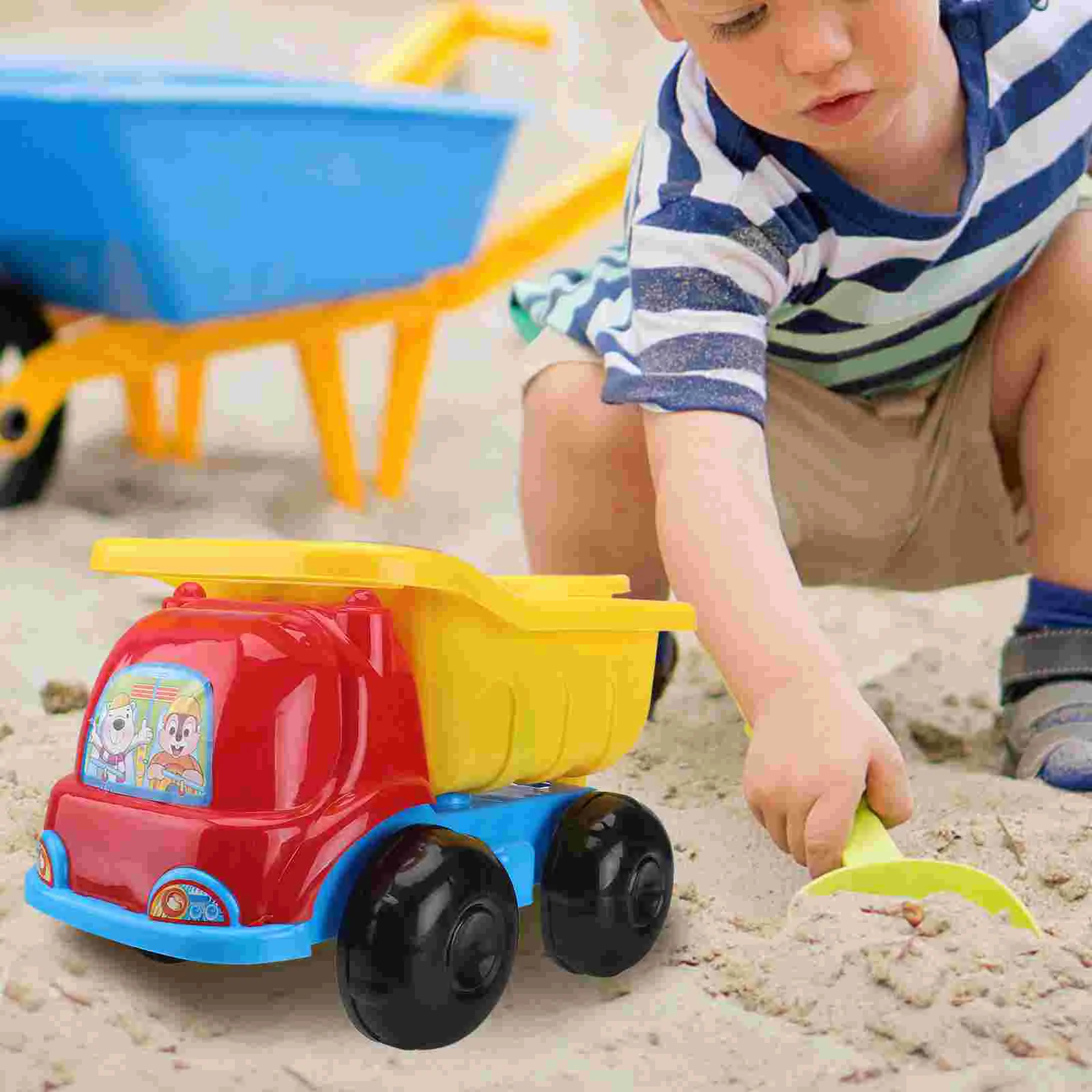 

21pcs Dump Truck Beach Toys Set Sand Play Set Sandbox Toys Sand Watering for Girls Boys Random Style and Color