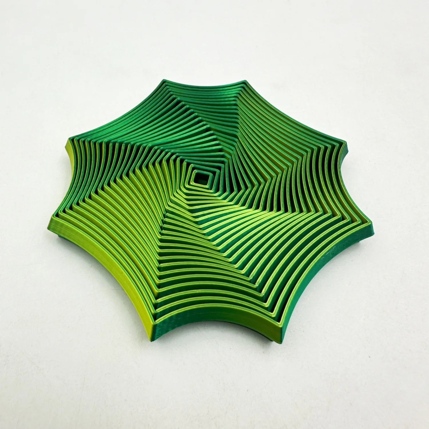 3D Printed Fidget Toy Visual Illusion Octagonal Whirling Spiral Ornaments Stress Relief Desk Toy For Adult Autism Sensory Toys