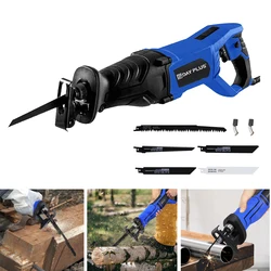 Säbels äge 900W, elektrische Säbels äge 0-100 U/min stufenlose variable Geschwindigkeit, Säbels äge mit 5 Sägeblättern, 2800mm Schnitttiefe