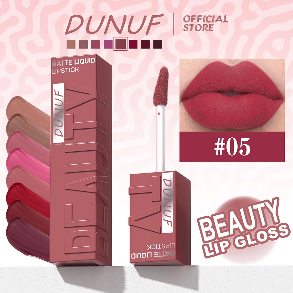 Samtiges Lippenlack Lippenstift Set Pflegend Wasserfest Langhaltend_voghion.com