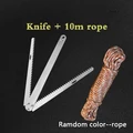 Knife and 10m Rope