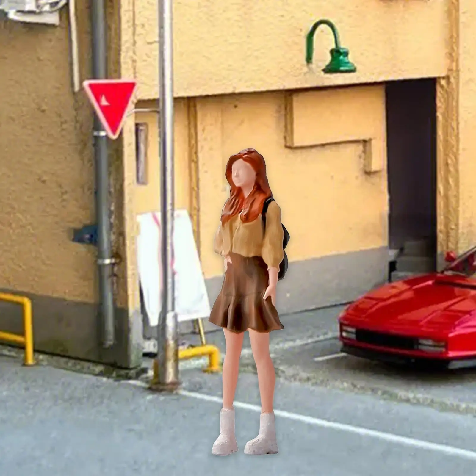 

1:64 Scale Miniature Girl Figure Model for Diorama Display and Decoration