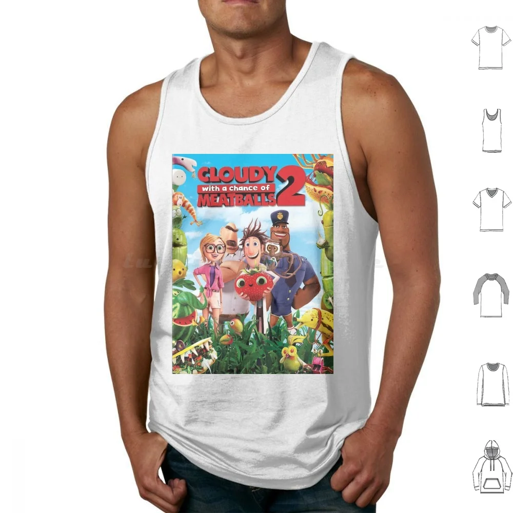 

The Meatballs Tank Tops Print Cotton Cartoon Funny Cloudy With A Chance Of Meatballs Tim Lockwood Fan Art Fanart Meme