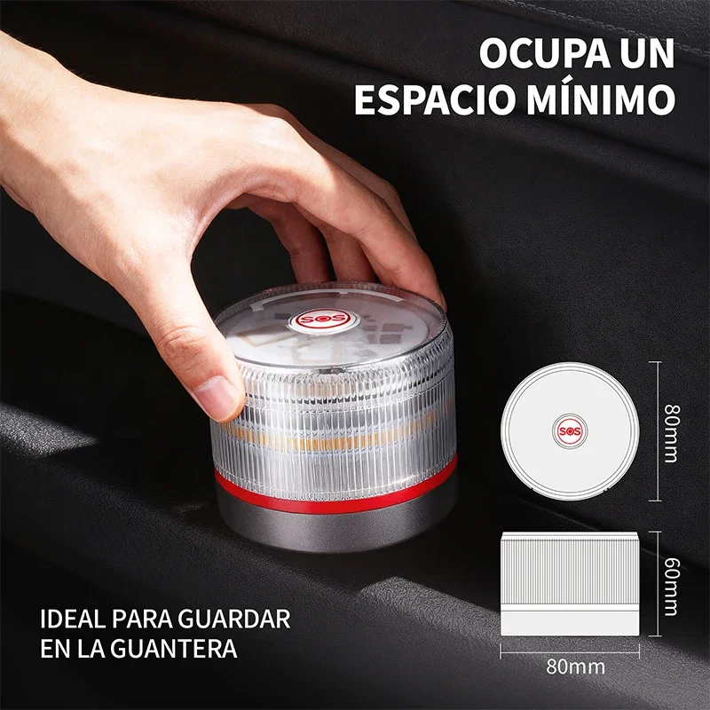 

V16 Geolocation DGT 3.0 Approved Car Emergency Light Compulsory use in January 2026,GPS Position and Data Validity Period 2038