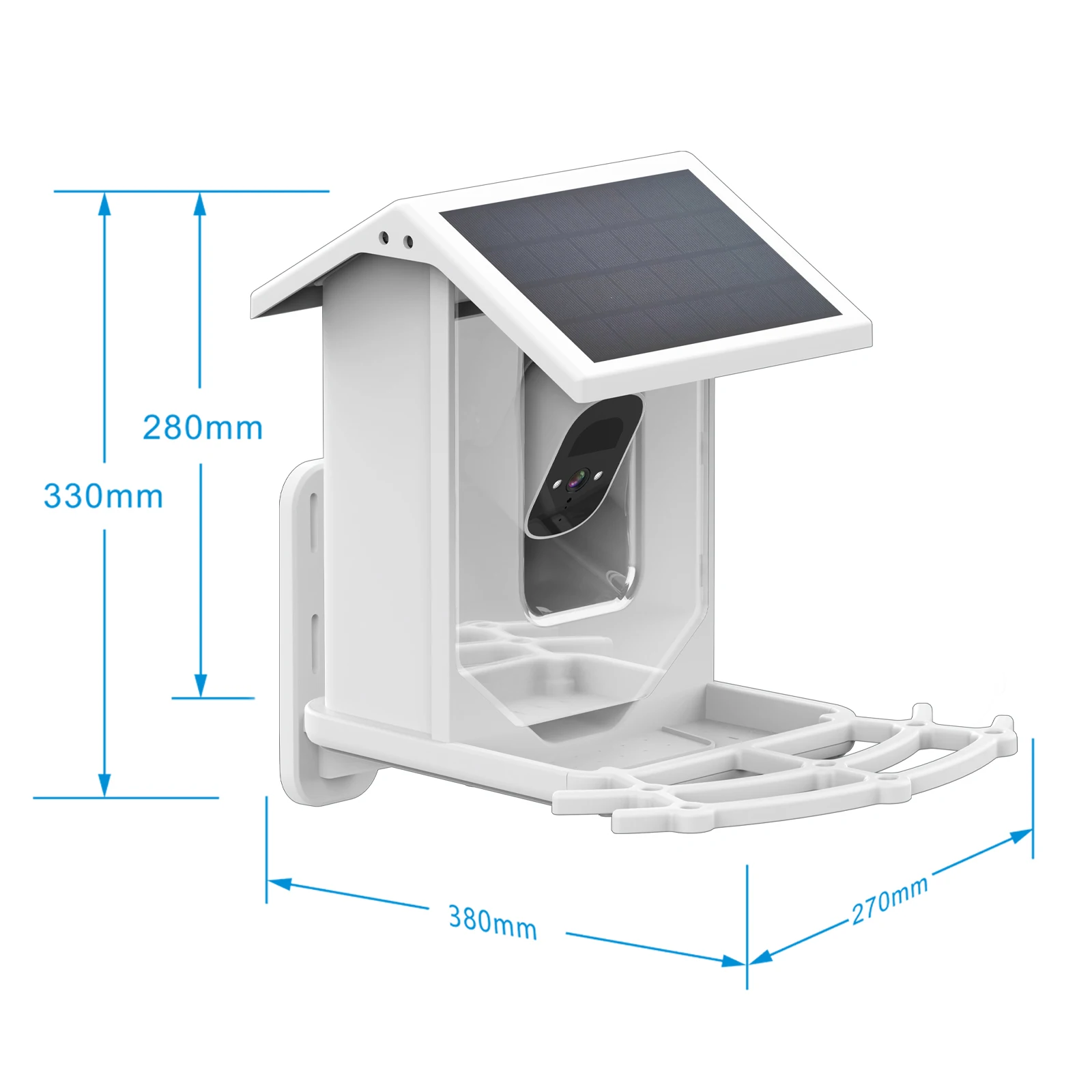 Newest Solar Charging Smart Bird Feeder Waterproof Automatic Bird Feeder With Camera For Birds In Various Environment