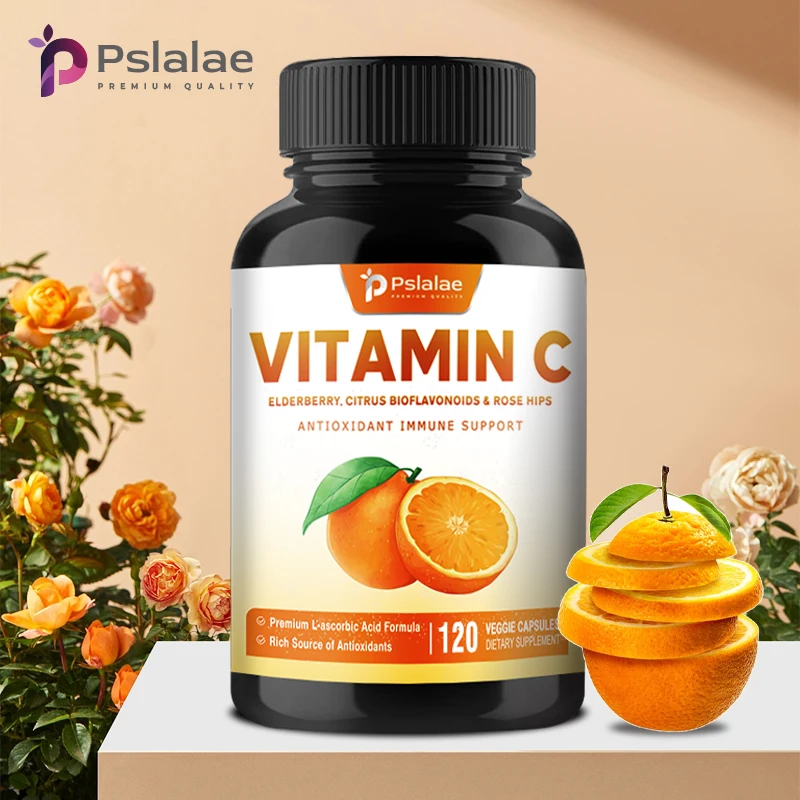 

Vitamin C Supplement - Antioxidant, Improve Dull Skin Tone, Promotes Collagen Production, Smooth Skin, Boosts Immunity, Non-GMO