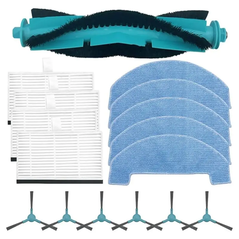 B90B-For Conga 2499 Ultra Home Advanced Robot Vacuum Cleaner Main Side Brush Hepa Filter Mop Cloth Replacement Parts