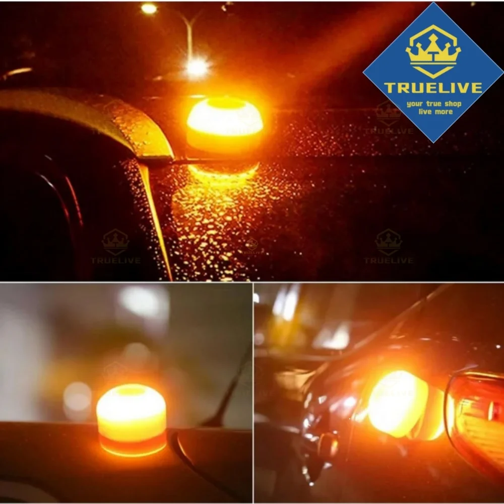 5/3/1PCS V16 LED Car Emergency Light Flashlight Rechargeable Safety Signal Lamp Warning Light Waterproof Beacon Lamp Lighting