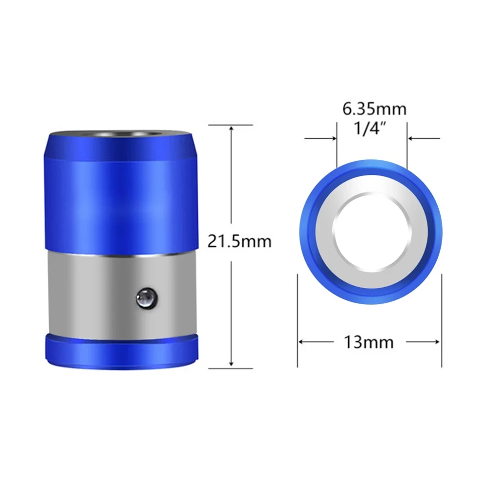 Embout de bain antidérapant en alliage d'aluminium, anneau magnétique de positionnement, pilote magnétique hexagonal, pièces d'outils à main, 1 po, 4 po, 1/4 po