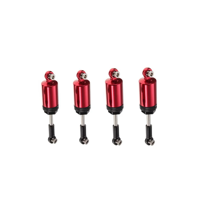 

AS96-16Pcs Alloy Shock Absorber For WPL 1:16 Henglong C-14 C-24 Pickup Crawler Half Truck RC Car Spare Parts,Red
