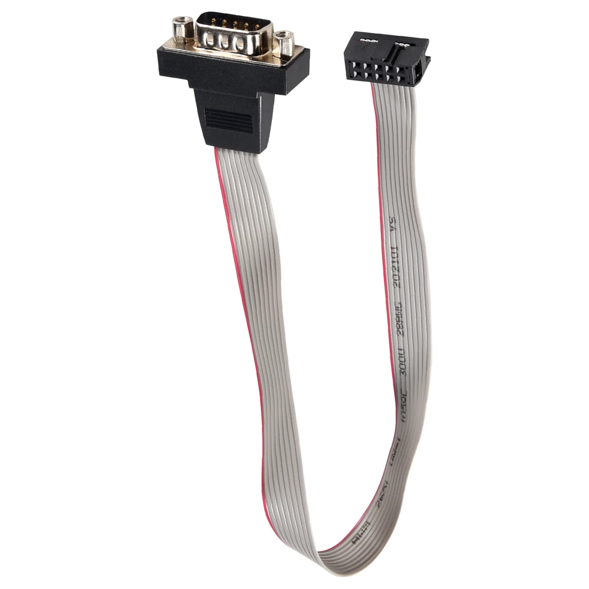 DB9 RS232 To 10 Pin Ribbon Cable Connector Adapter