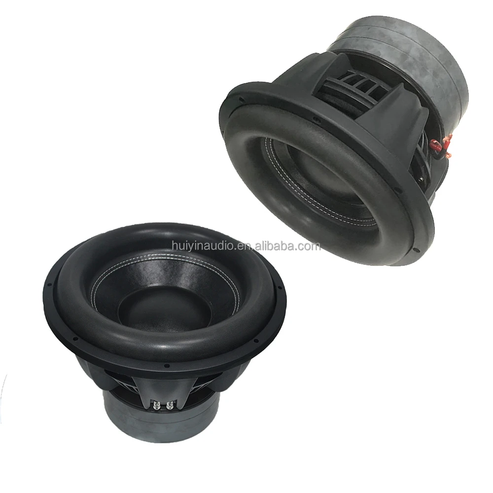 2500W RMS Power Car Subwoofer, OEM Voice Coil Diameter 4 Inch DC 12v Paper Cone Material HYW-15100-052-X, 15 Inch