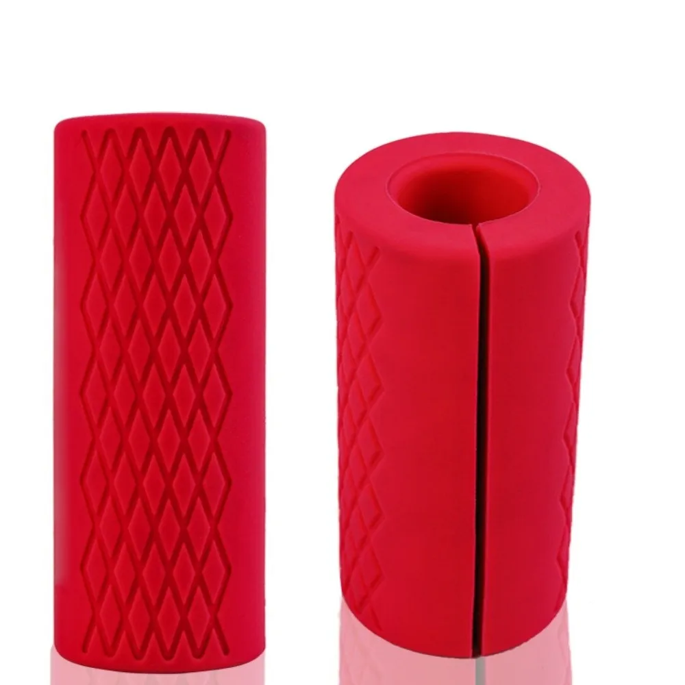 1PC Comfortable Non-Slip Barbell Grips Thick 2 Inch Bar Grips Arm Strength Tool Handle Covers Arm Blaster Adapter For Fitness